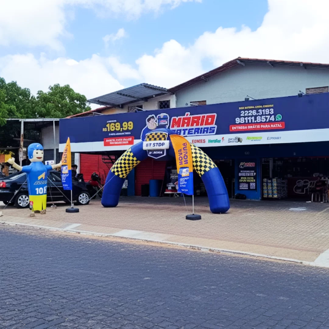 Fachada da loja Mário Baterias